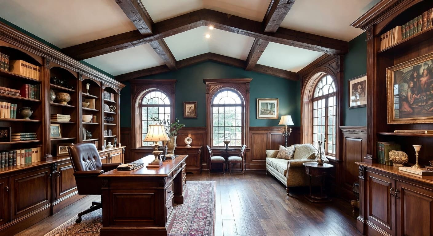 Gothic Revival Home Office design preview
