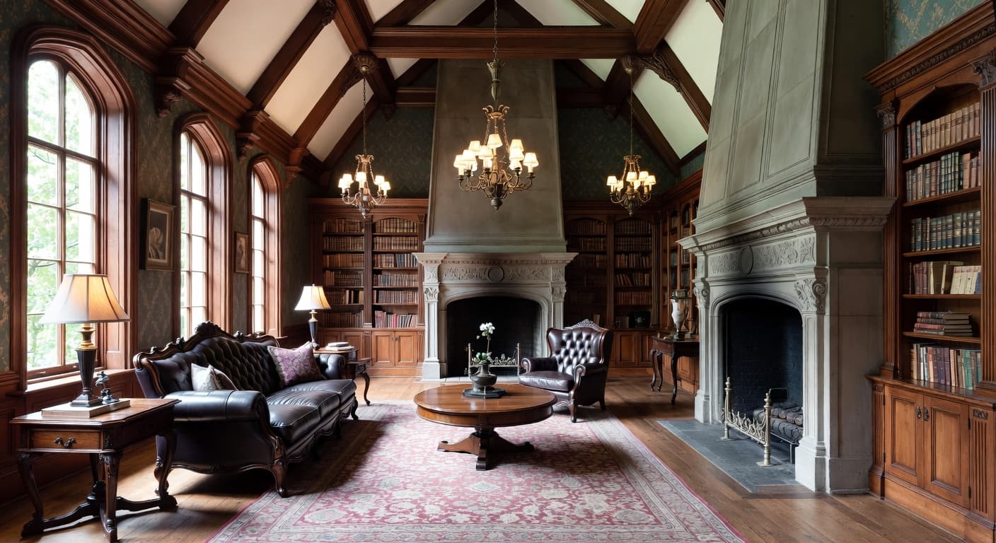 Gothic Revival Living Room design preview