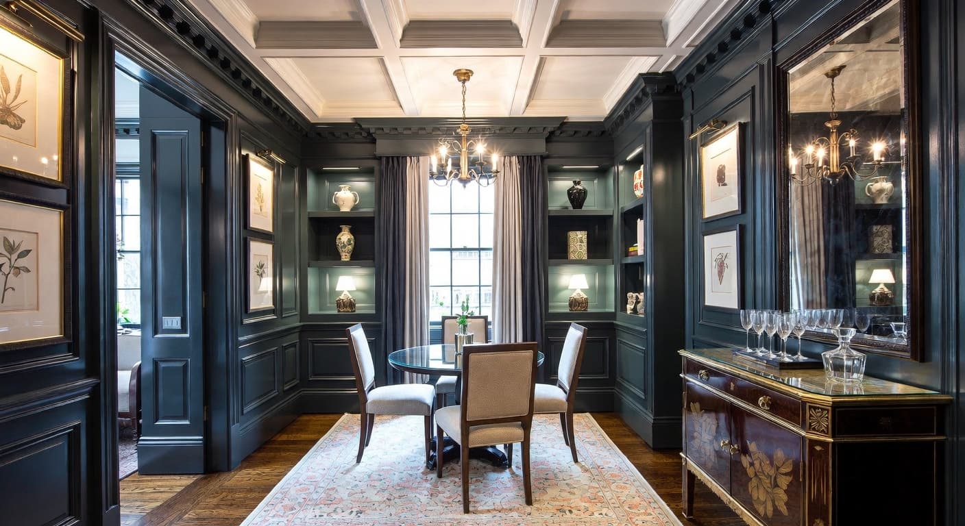 Gothic Revival pantry interior design - featuring gothic revival style furniture, decor, colors, and layout ideas for your pantry