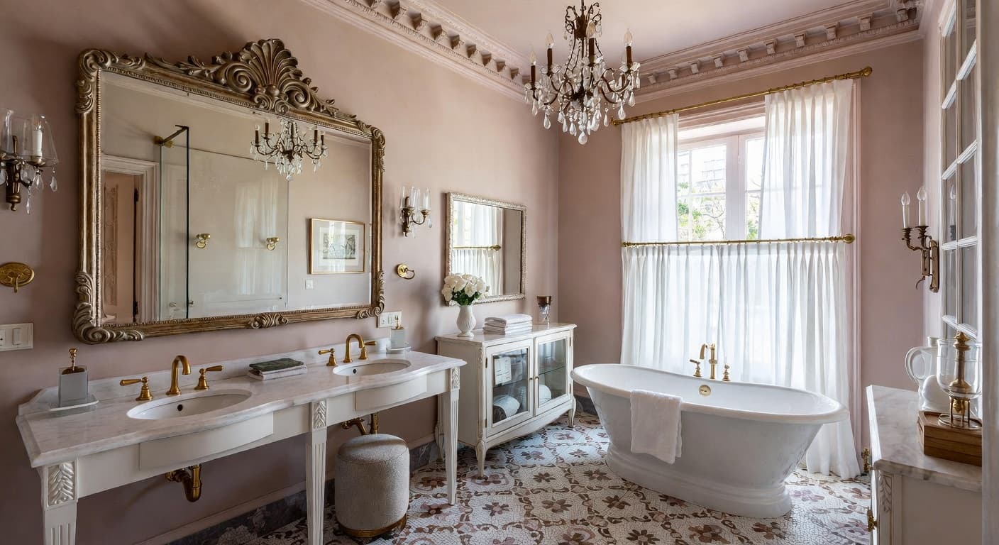 Grandmillennial Bathroom design preview