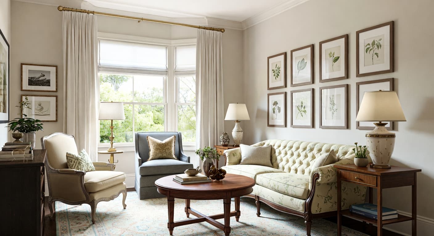 Grandmillennial guest room interior design - featuring grandmillennial style furniture, decor, colors, and layout ideas for your guest room