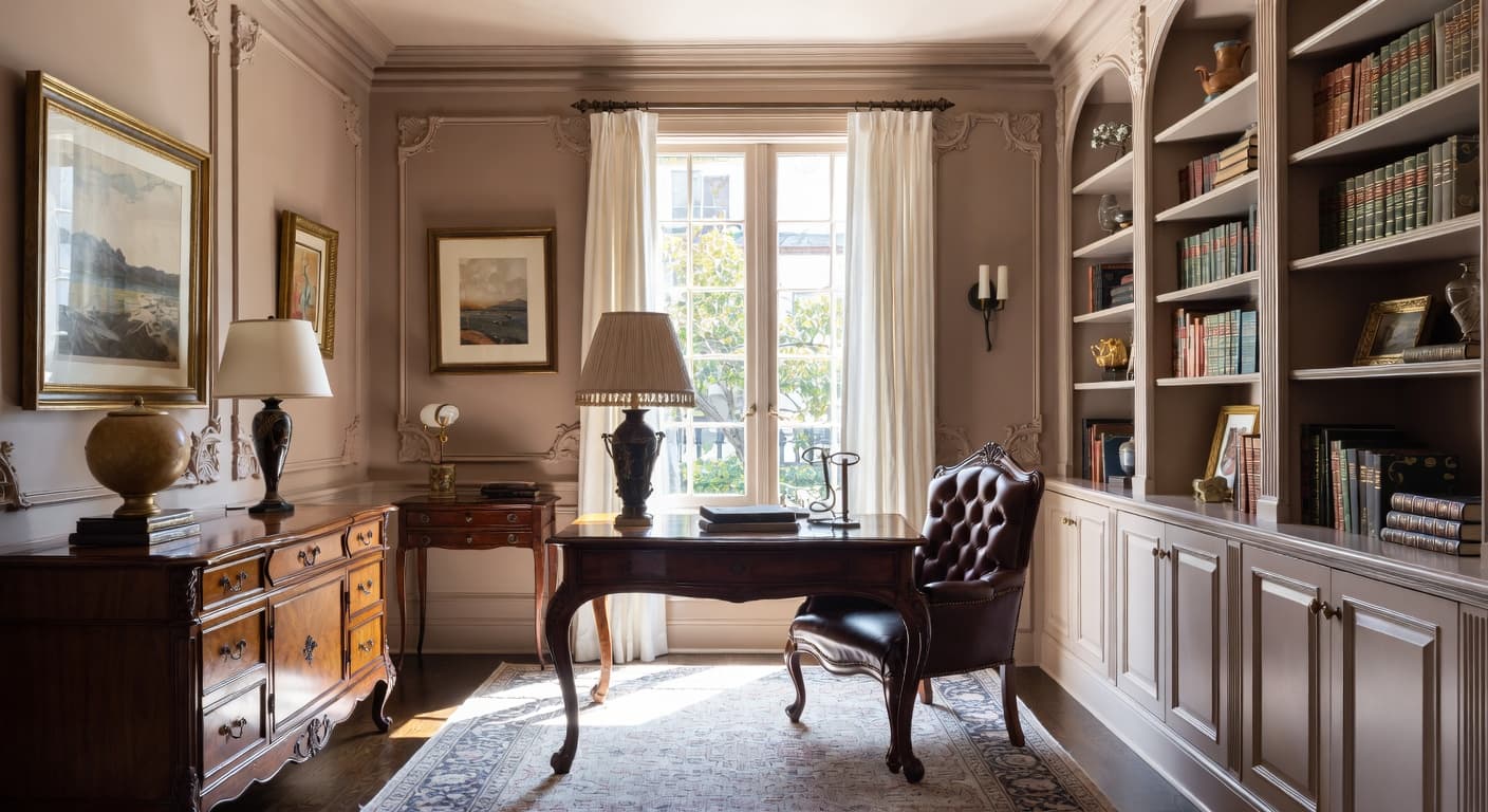 Grandmillennial Home Office design preview