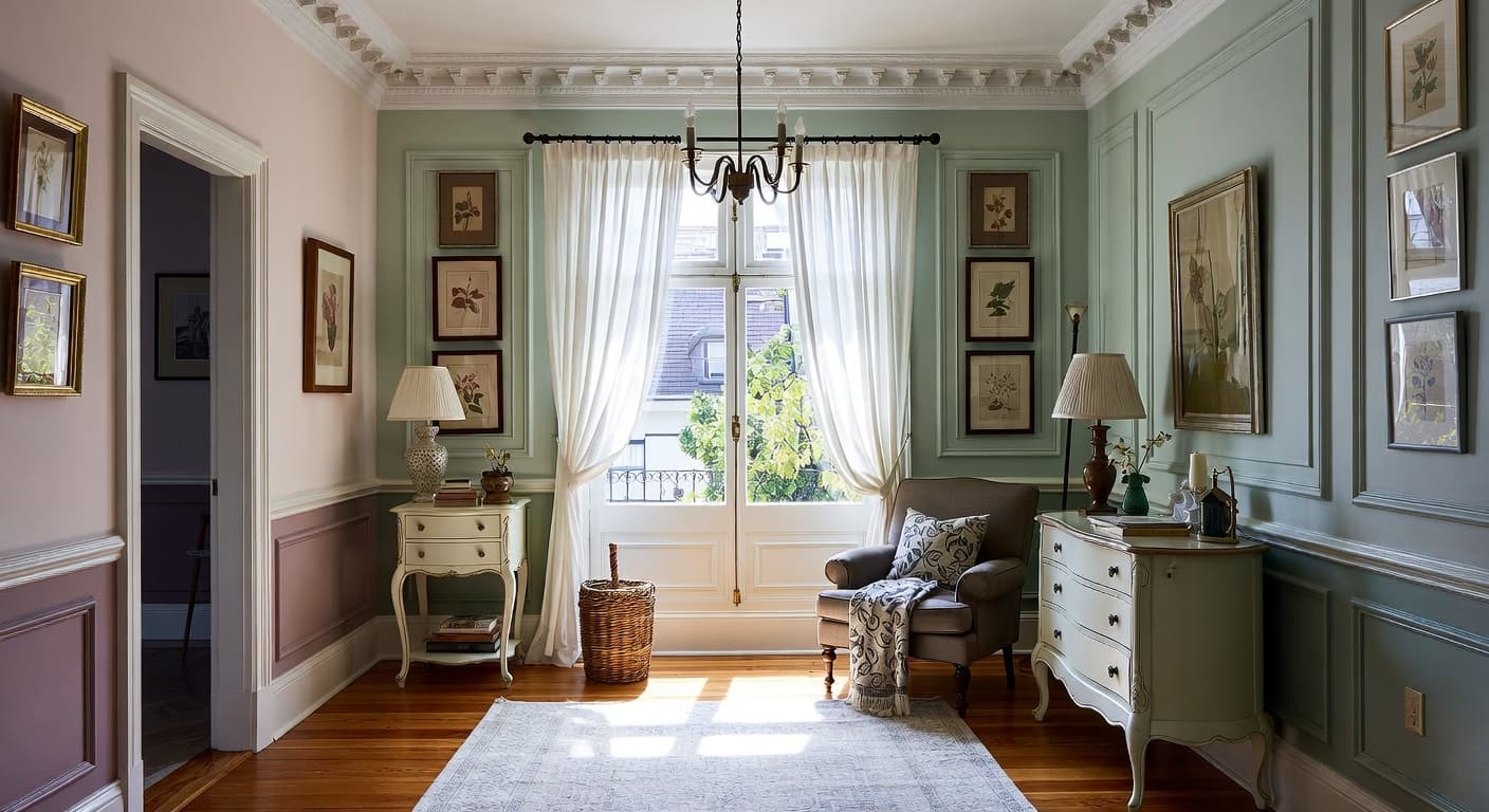 Grandmillennial pet room interior design - featuring grandmillennial style furniture, decor, colors, and layout ideas for your pet room