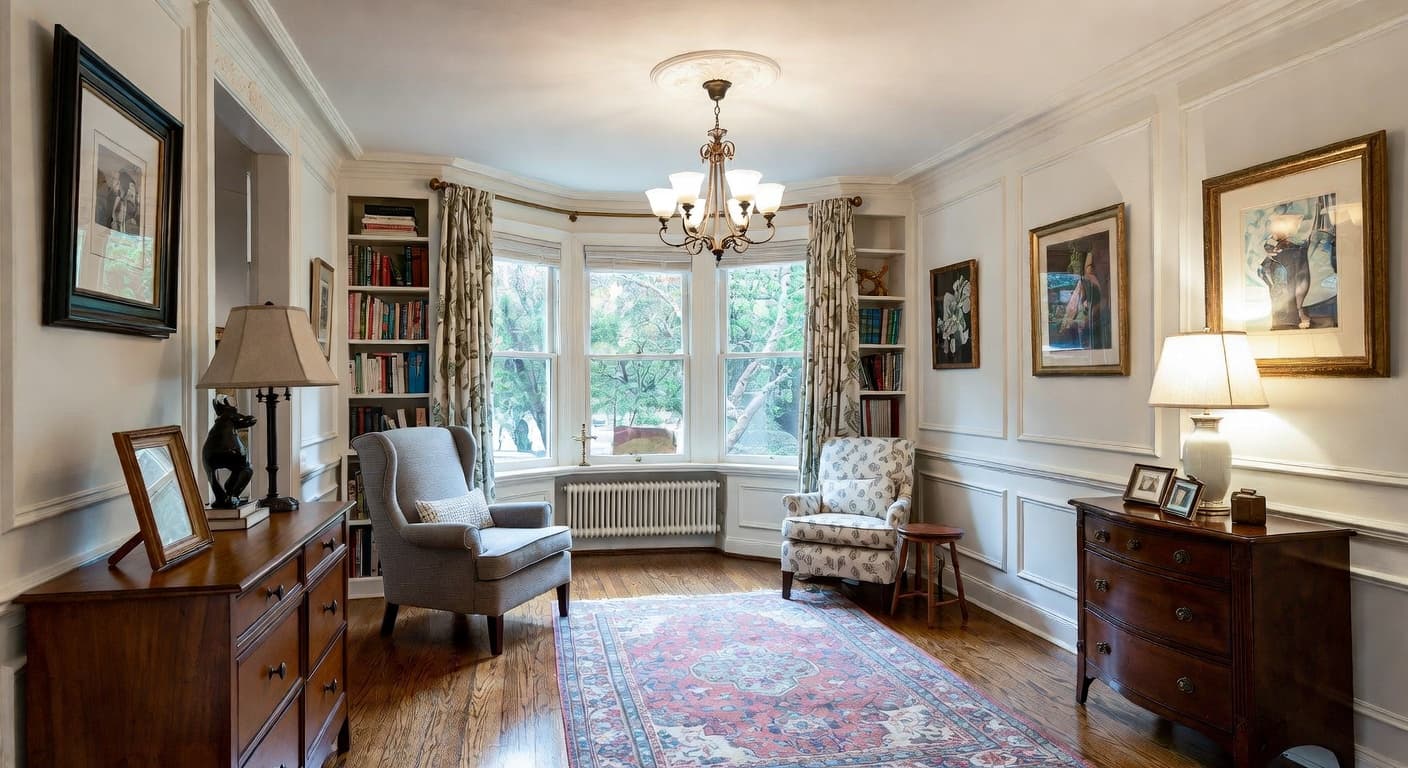 Grandmillennial playroom interior design - featuring grandmillennial style furniture, decor, colors, and layout ideas for your playroom