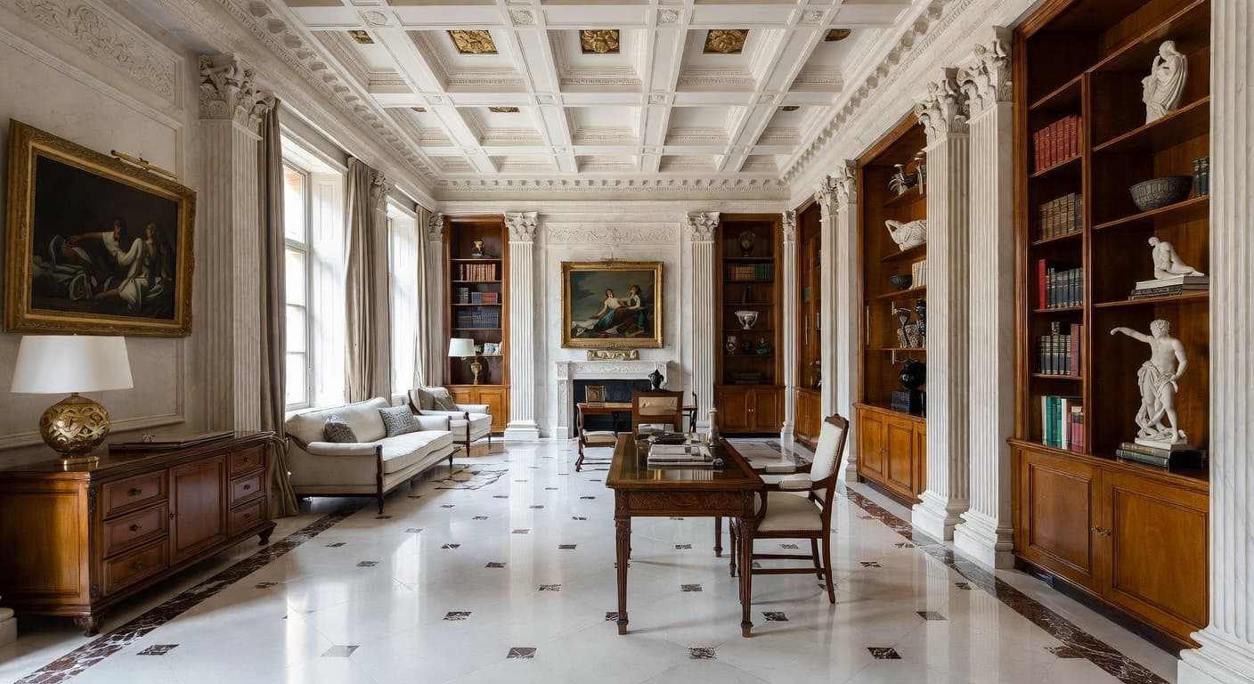 Greco-Roman Home Office design preview