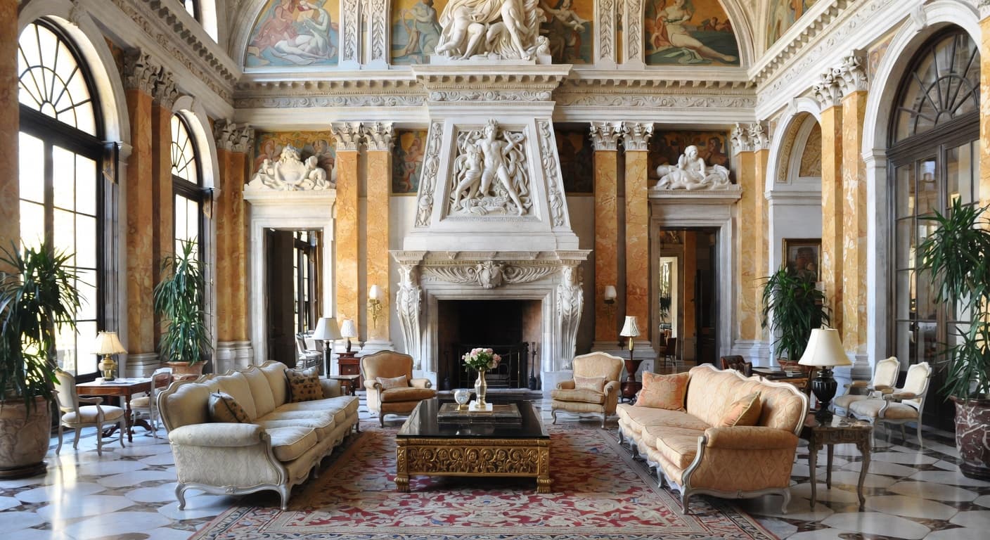 Greco-Roman Living Room design preview