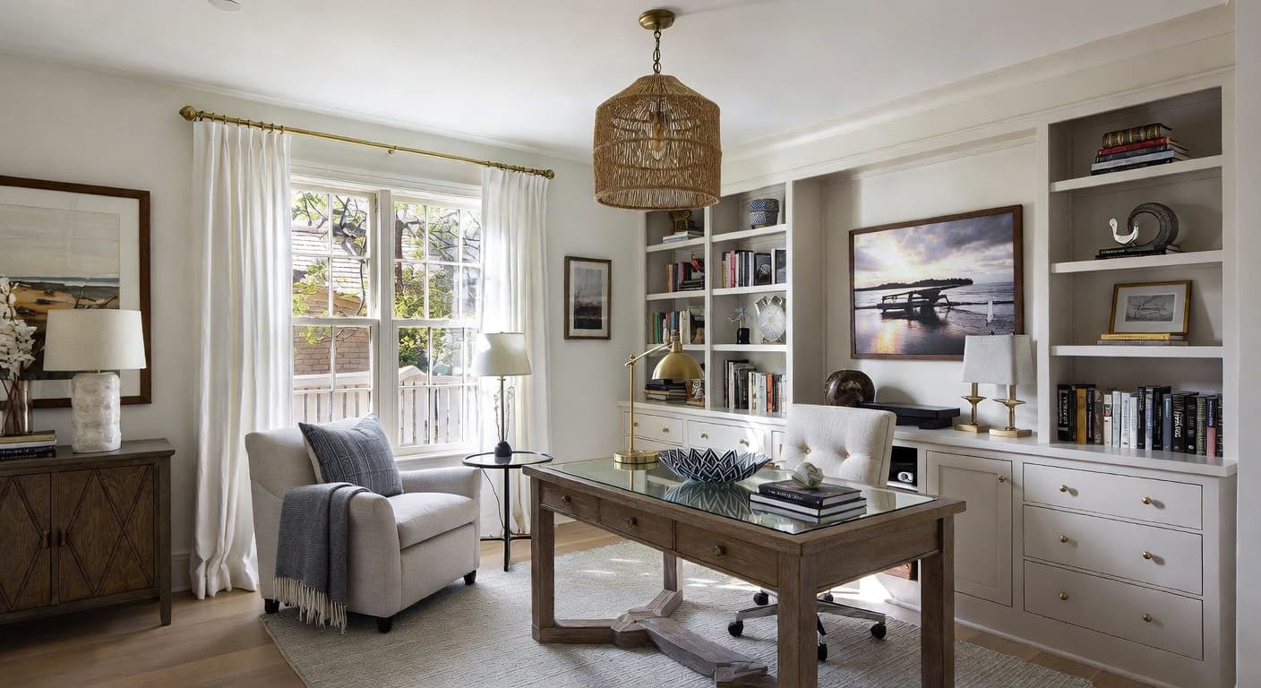 Hamptons Home Office design preview