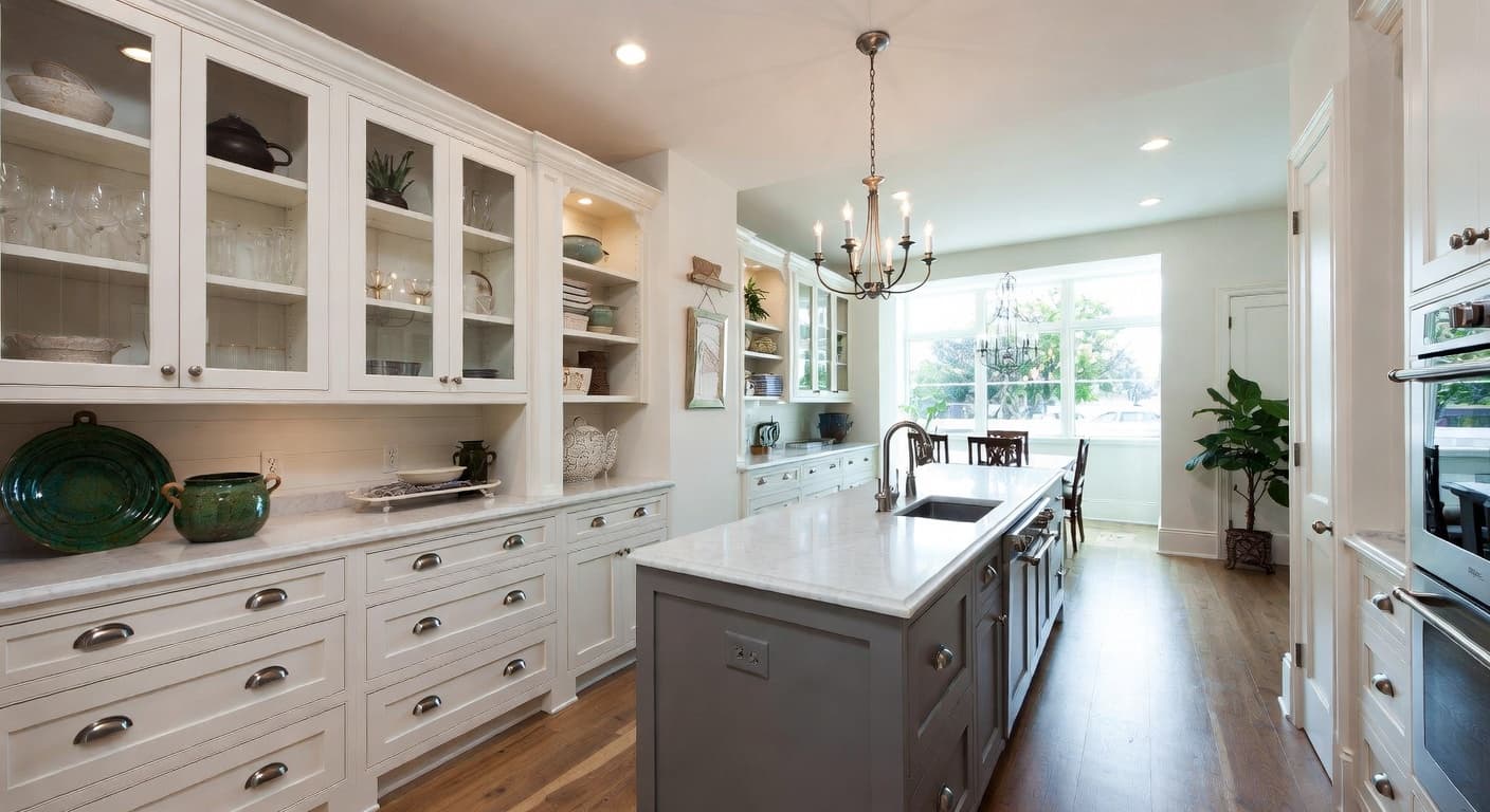 Hamptons pantry interior design - featuring hamptons style furniture, decor, colors, and layout ideas for your pantry