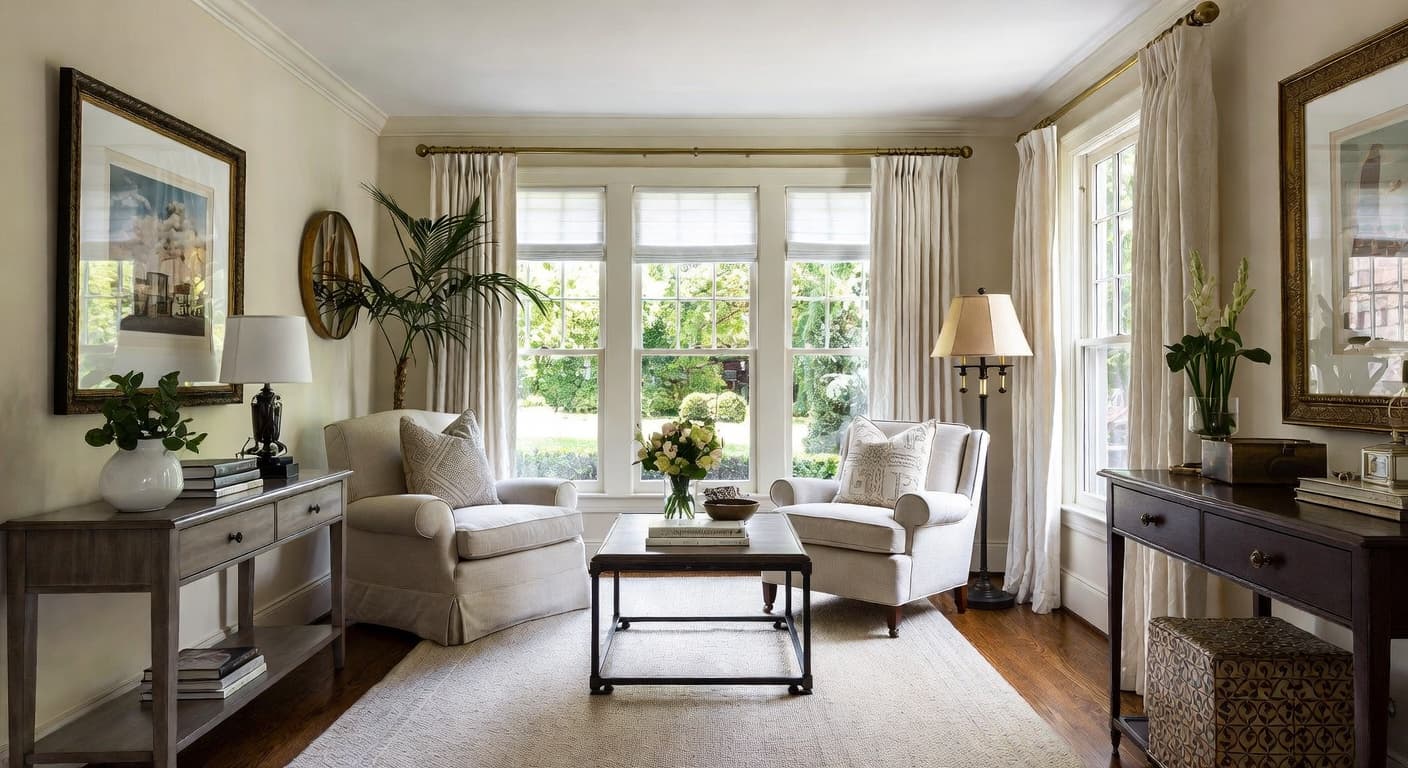 Hamptons reading nook interior design - featuring hamptons style furniture, decor, colors, and layout ideas for your reading nook