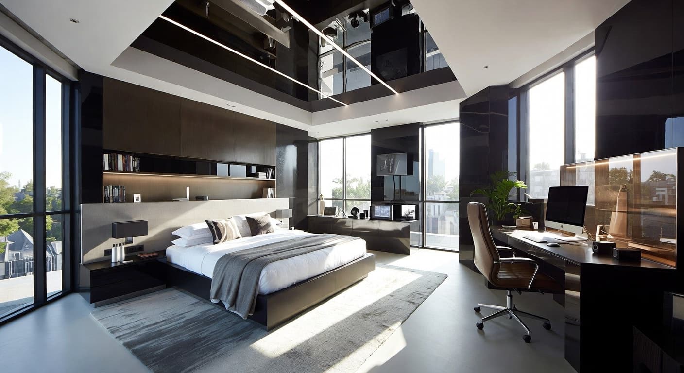 High-Tech Bedroom design preview