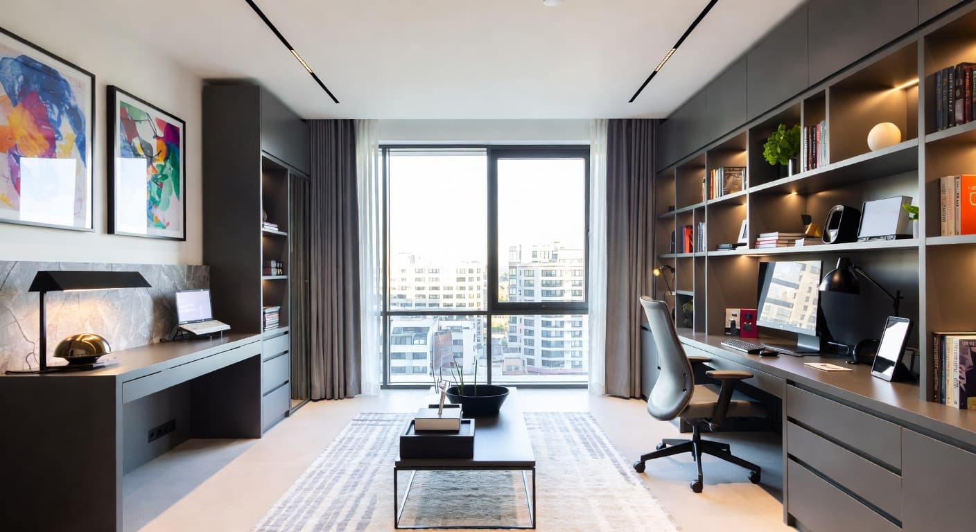 High-Tech kids room interior design - featuring high-tech style furniture, decor, colors, and layout ideas for your kids room