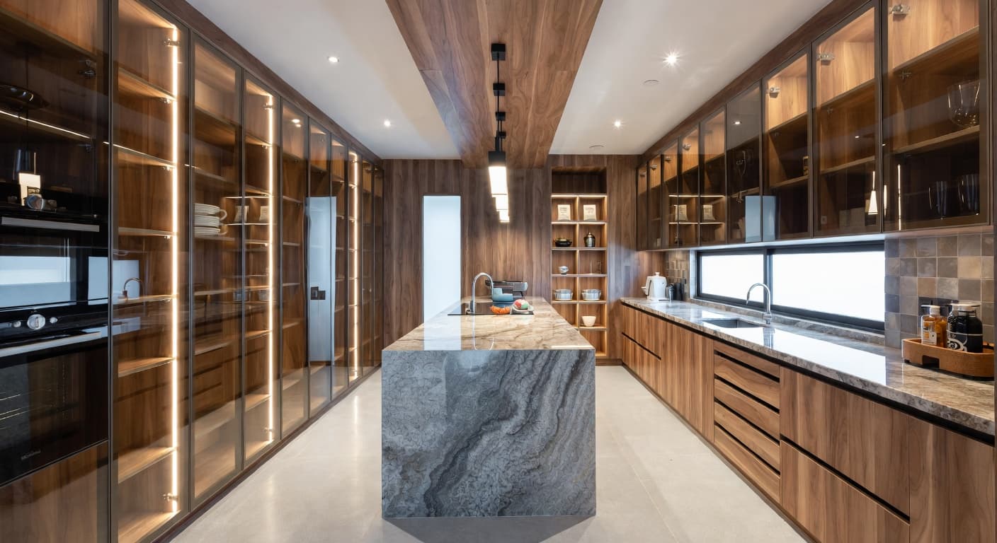 High-Tech pantry interior design - featuring high-tech style furniture, decor, colors, and layout ideas for your pantry