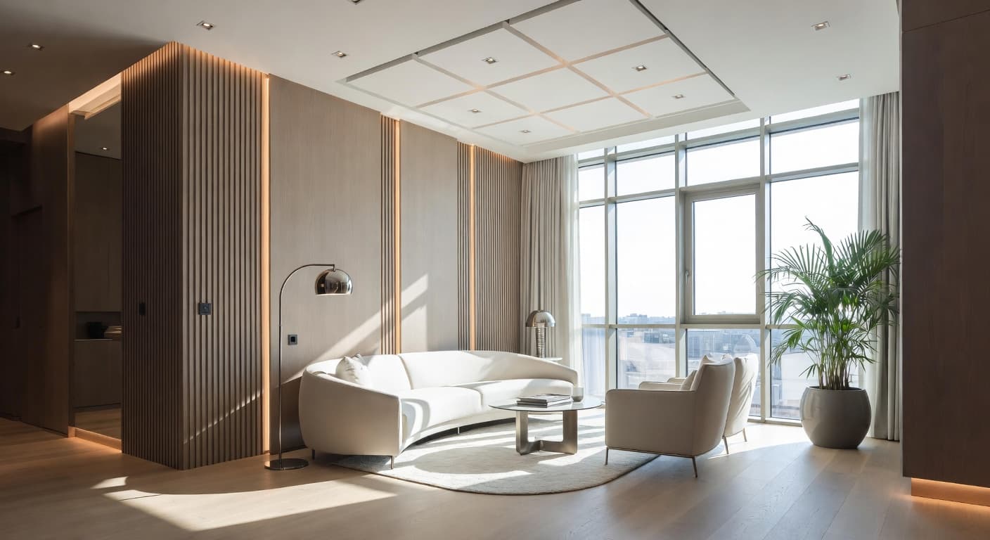 High-Tech reading nook interior design - featuring high-tech style furniture, decor, colors, and layout ideas for your reading nook