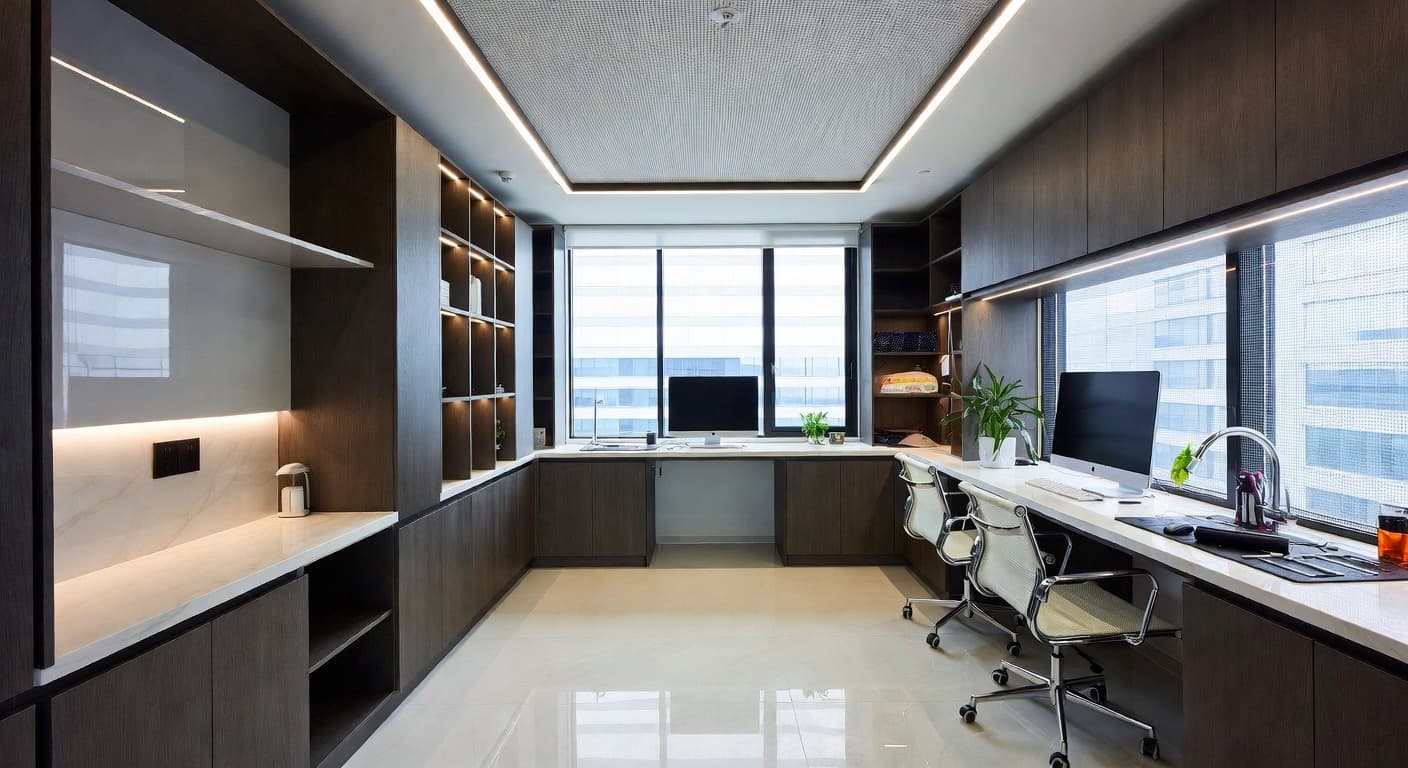 High-Tech utility room interior design - featuring high-tech style furniture, decor, colors, and layout ideas for your utility room