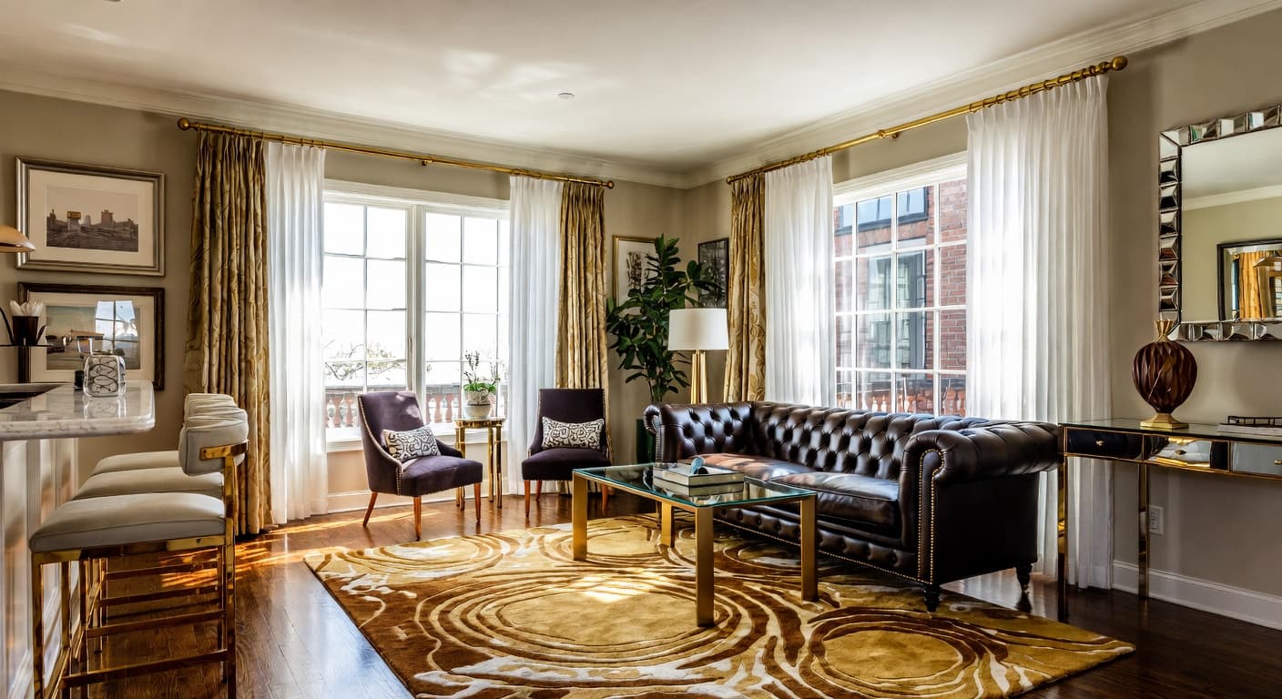 Hollywood Regency game room interior design - featuring hollywood regency style furniture, decor, colors, and layout ideas for your game room