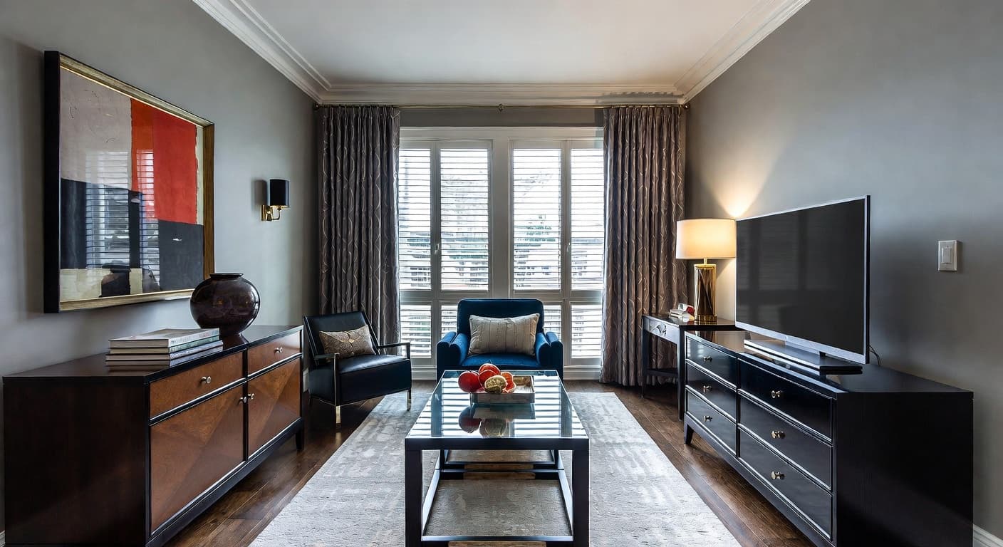 Hollywood Regency storage room interior design - featuring hollywood regency style furniture, decor, colors, and layout ideas for your storage room