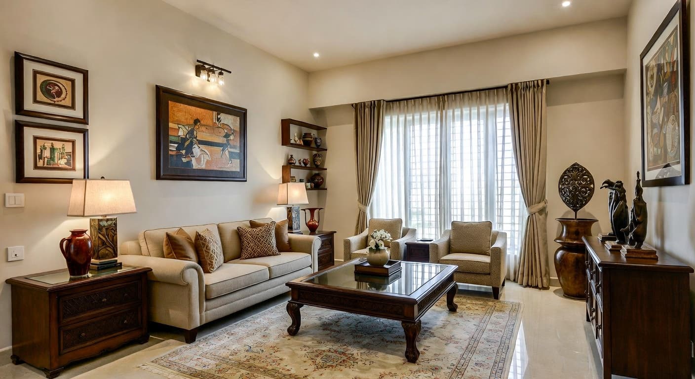 Indian Living Room design preview