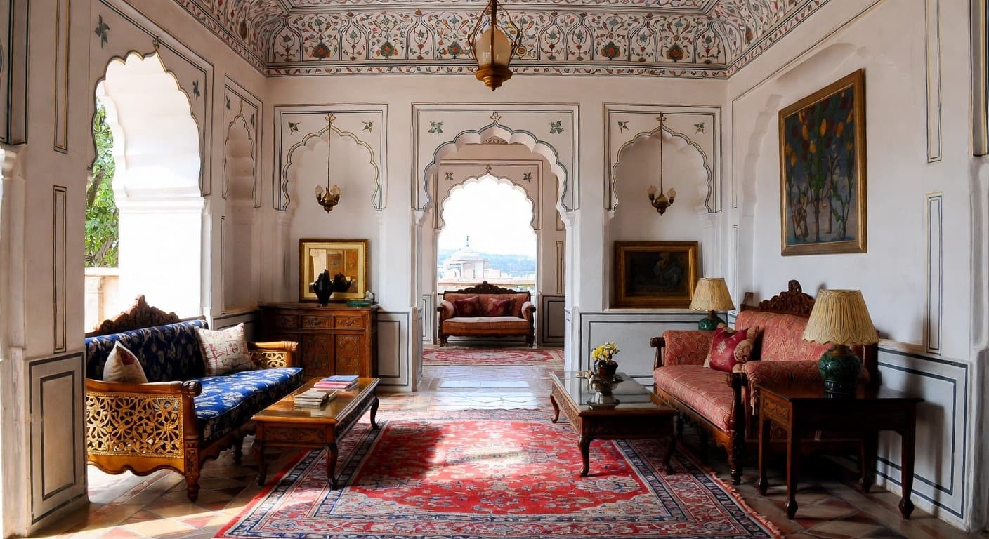 Indian storage room interior design - featuring indian style furniture, decor, colors, and layout ideas for your storage room