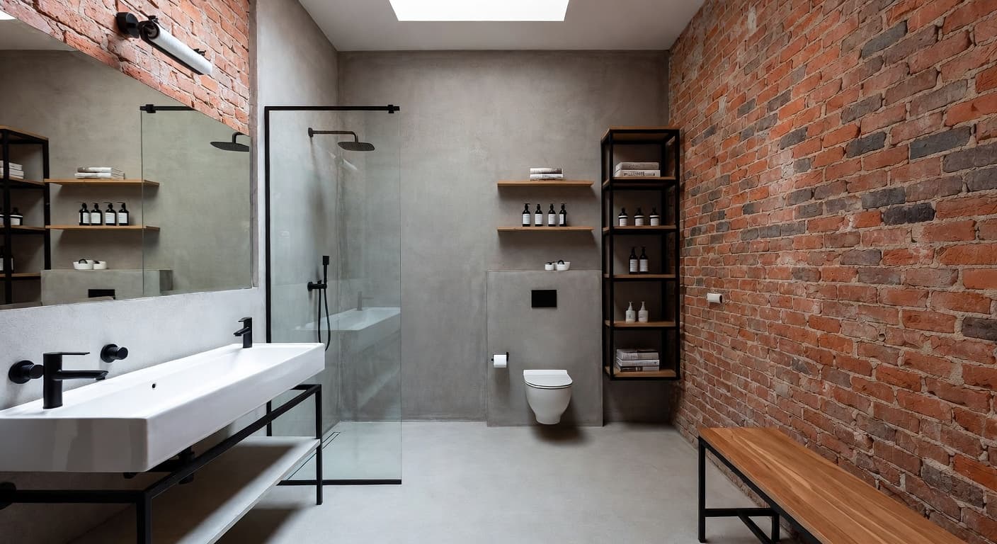 Industrial Bathroom design preview