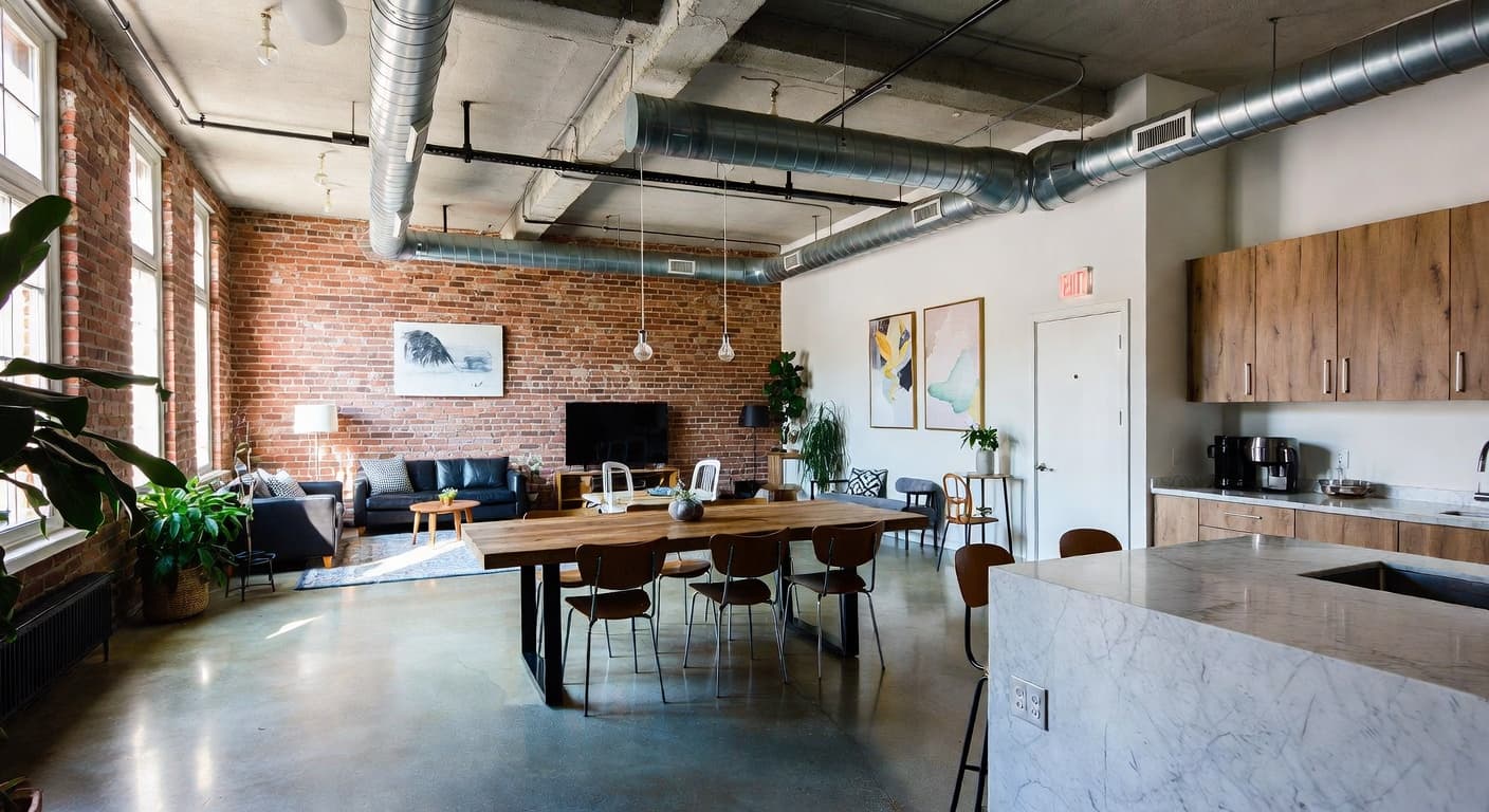 Industrial Garage Interior design preview