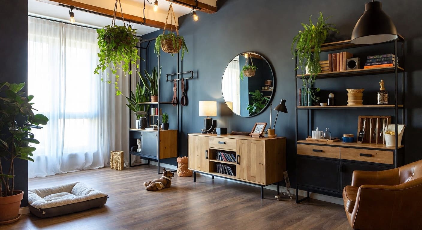 Industrial Pet Room design preview