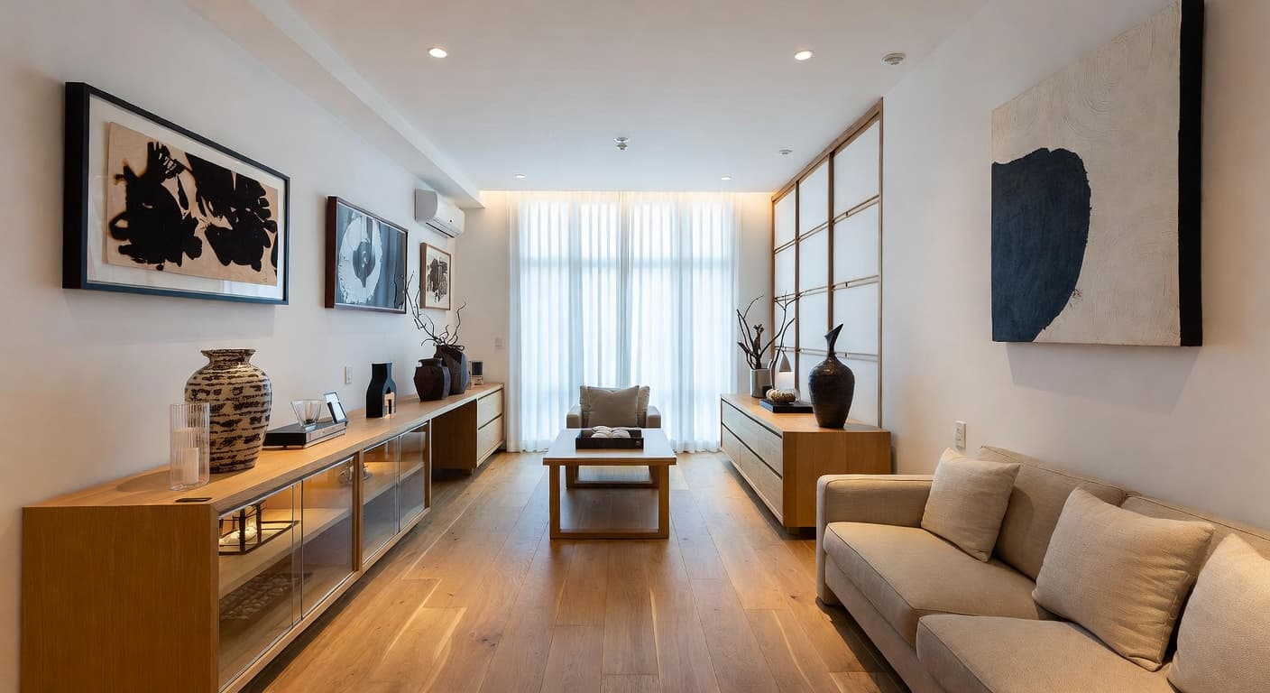 Japanese storage room interior design - featuring japanese style furniture, decor, colors, and layout ideas for your storage room