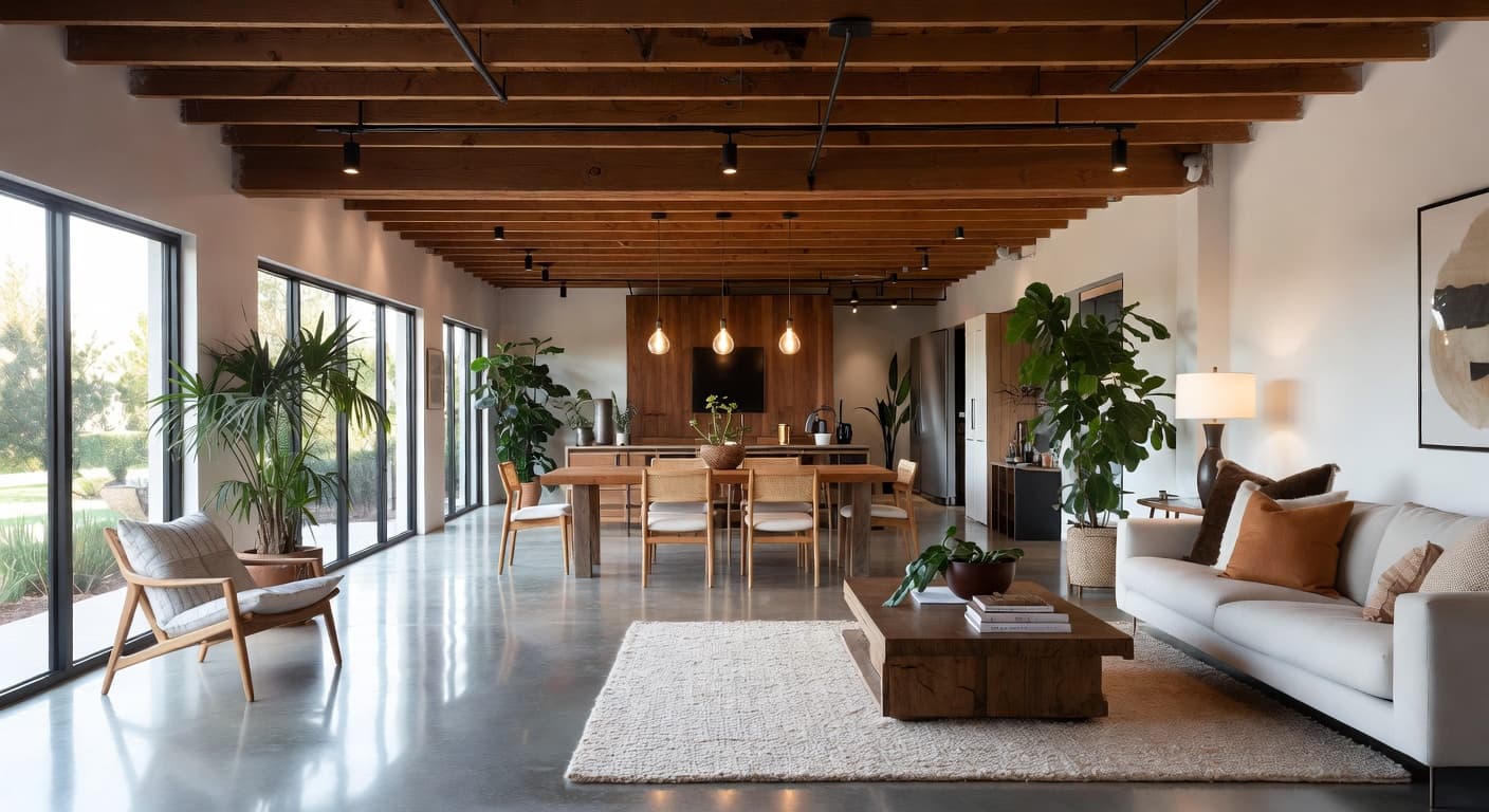 Kinfolk garage interior interior design - featuring kinfolk style furniture, decor, colors, and layout ideas for your garage interior