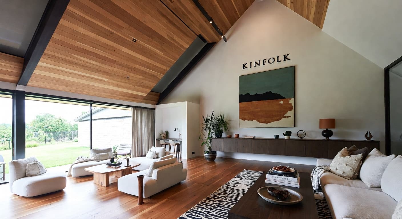 Kinfolk meditation space interior design - featuring kinfolk style furniture, decor, colors, and layout ideas for your meditation space