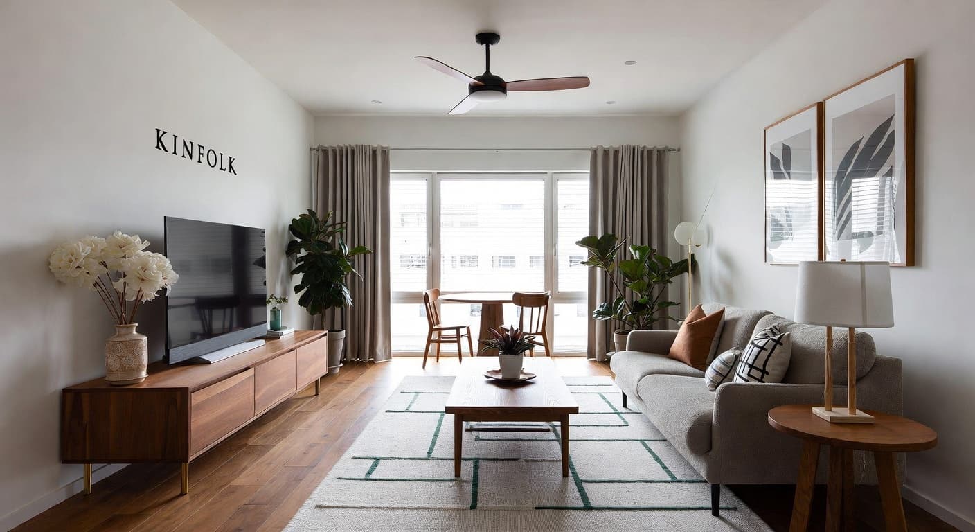 Kinfolk pet room interior design - featuring kinfolk style furniture, decor, colors, and layout ideas for your pet room