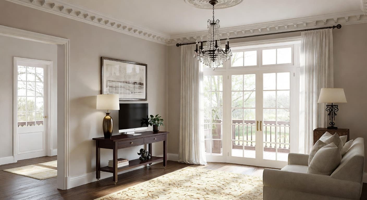 Light Academia entryway interior design - featuring light academia style furniture, decor, colors, and layout ideas for your entryway