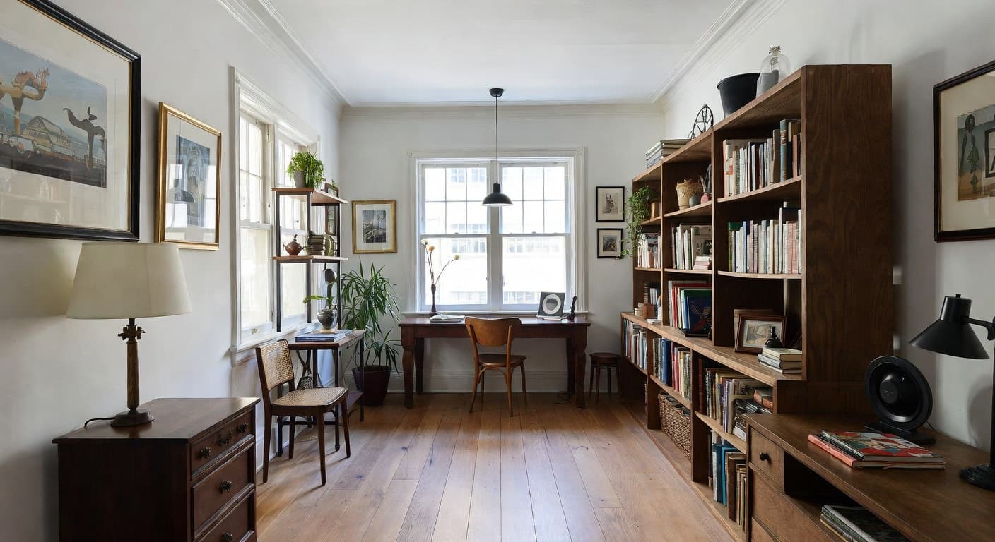 Light Academia utility room interior design - featuring light academia style furniture, decor, colors, and layout ideas for your utility room