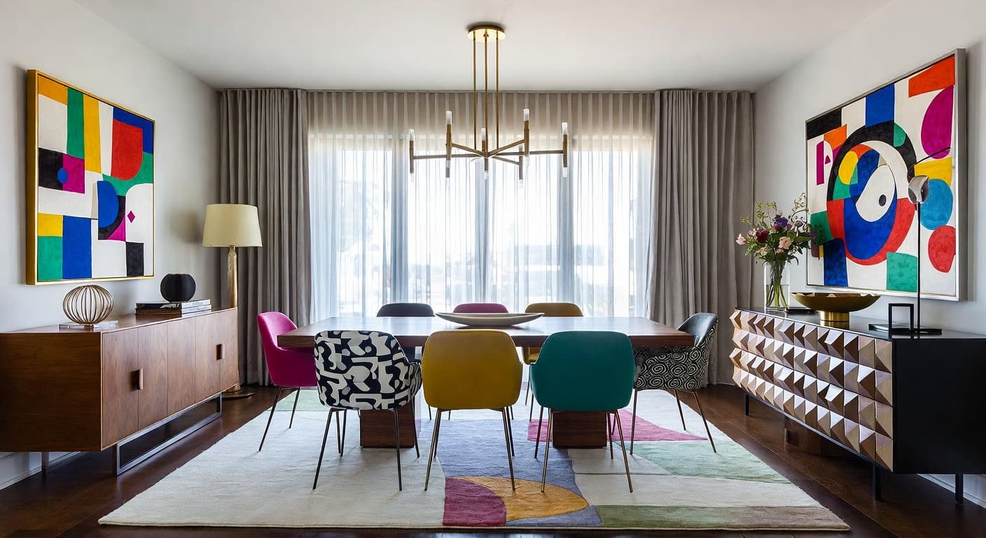 Memphis Design Dining Room design preview