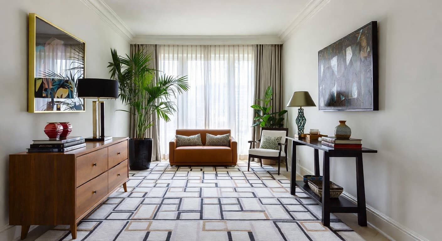 Memphis Design entryway interior design - featuring memphis design style furniture, decor, colors, and layout ideas for your entryway