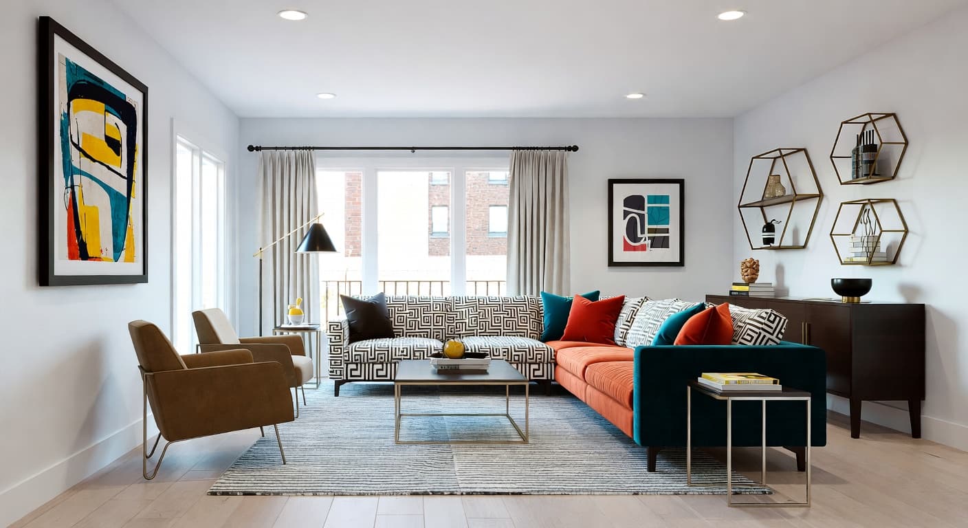 Memphis Design Living Room design preview