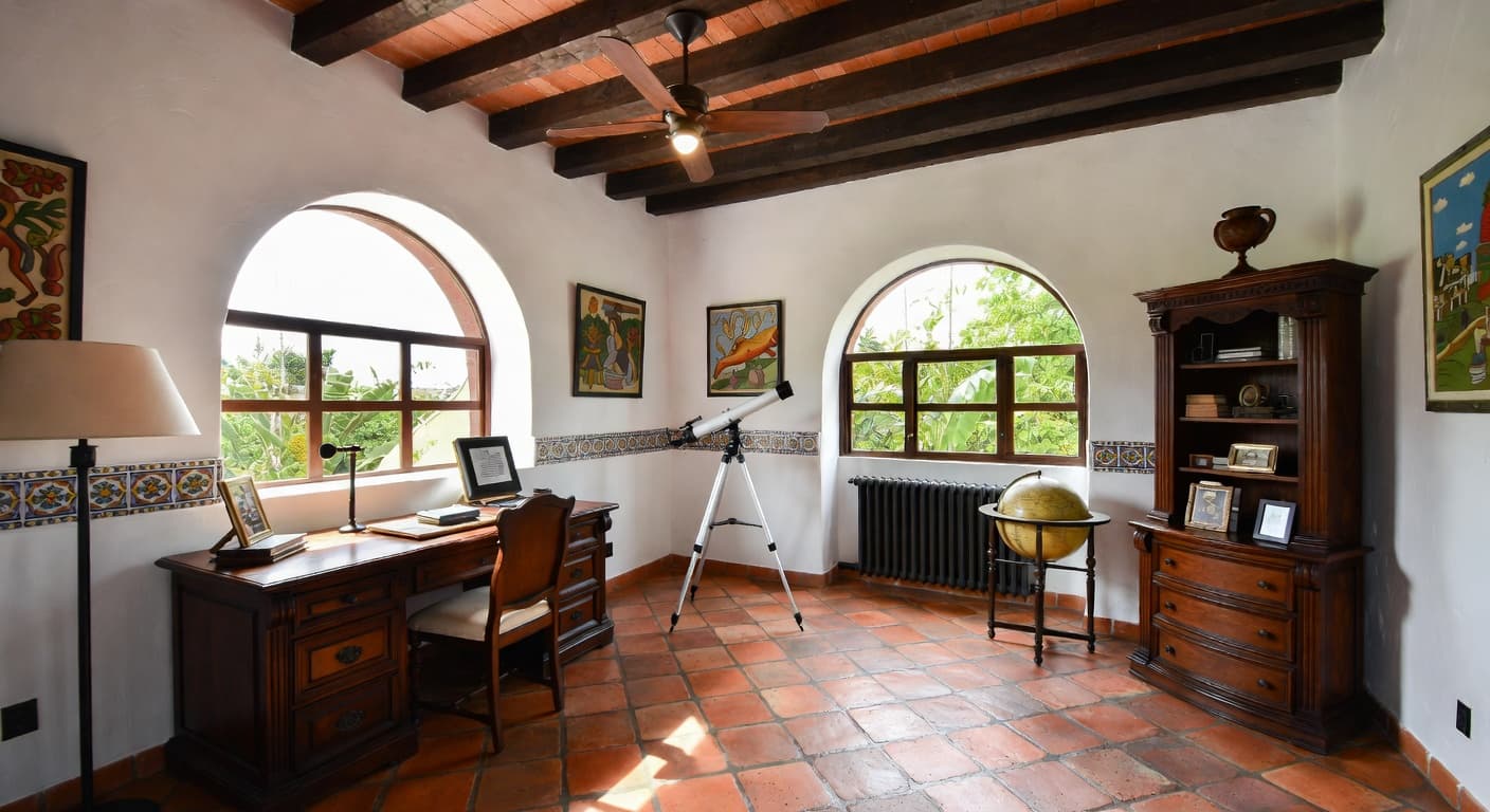 Mexican observatory interior design - featuring mexican style furniture, decor, colors, and layout ideas for your observatory