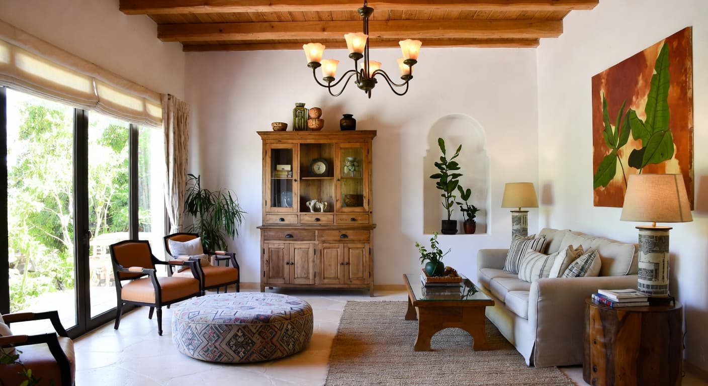 Mexican pet room interior design - featuring mexican style furniture, decor, colors, and layout ideas for your pet room