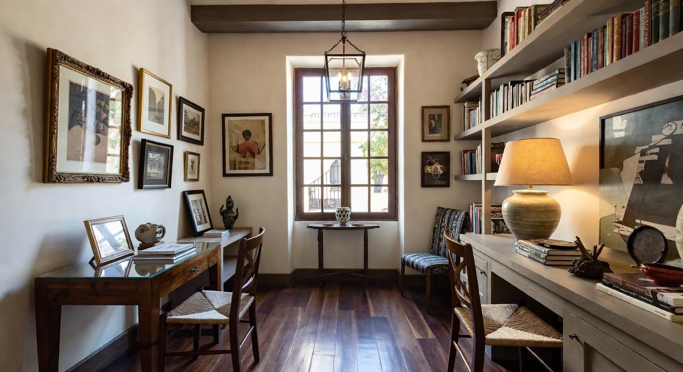 Mexican storage room interior design - featuring mexican style furniture, decor, colors, and layout ideas for your storage room