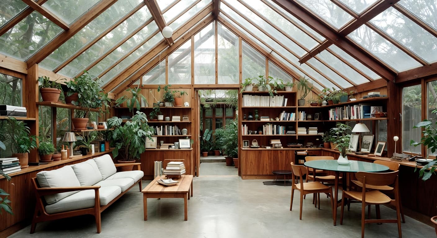 Mid-Century Modern Greenhouse design preview