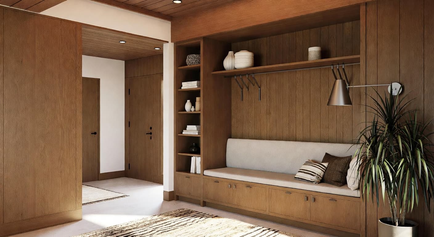 Mid-Century Modern Mudroom design preview