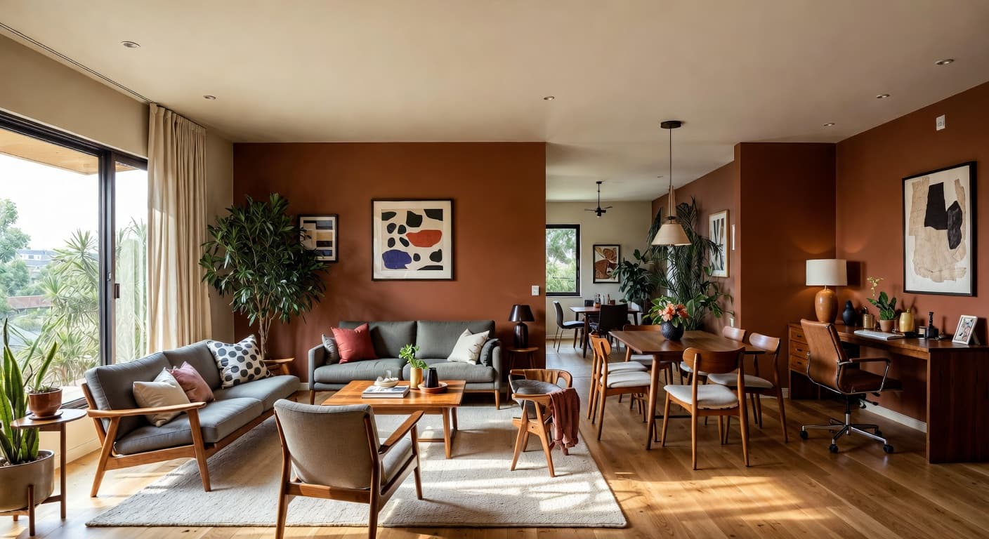 Mid-Century Modern Multi-Purpose Room design preview