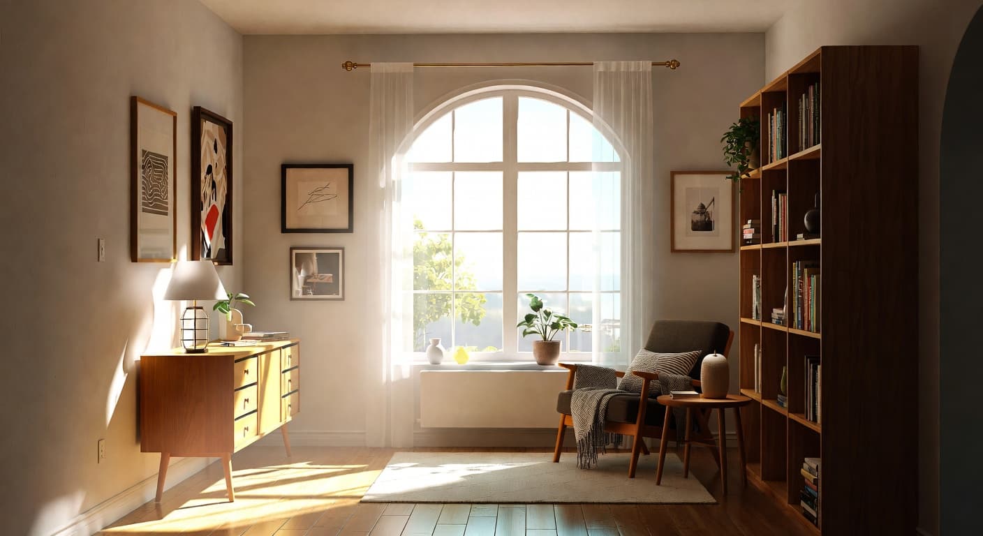 Mid-Century Modern Reading Nook design preview