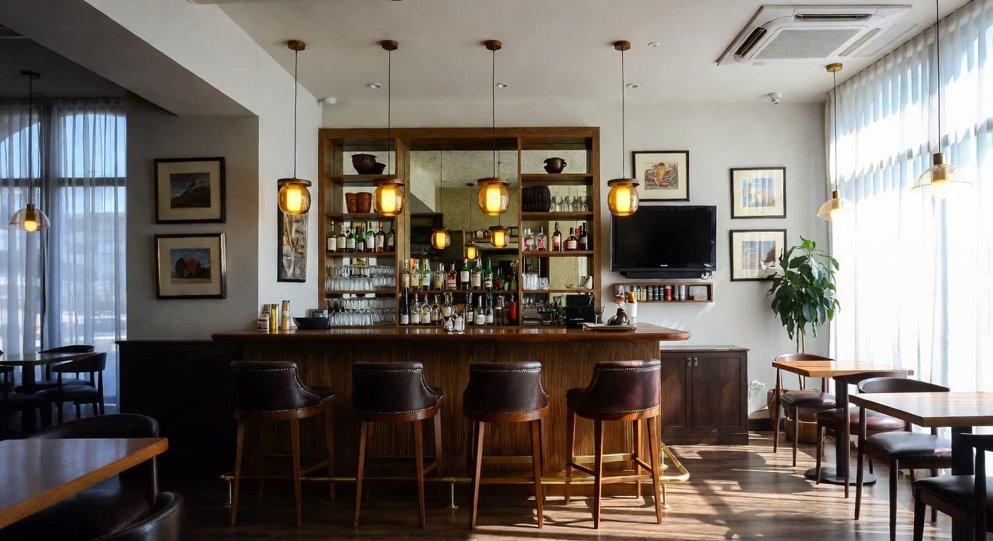 Minimalist Bar Room design preview