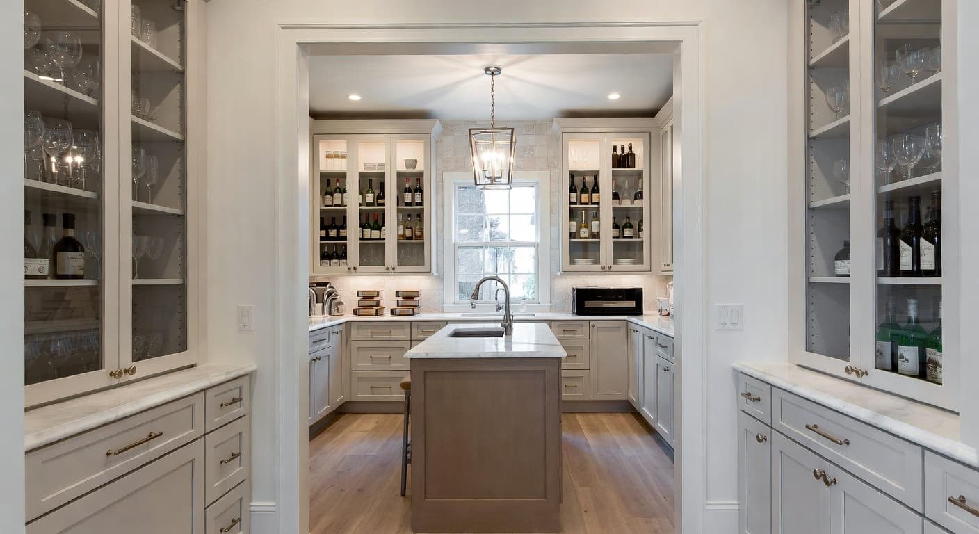 Minimalist Butler's Pantry design preview