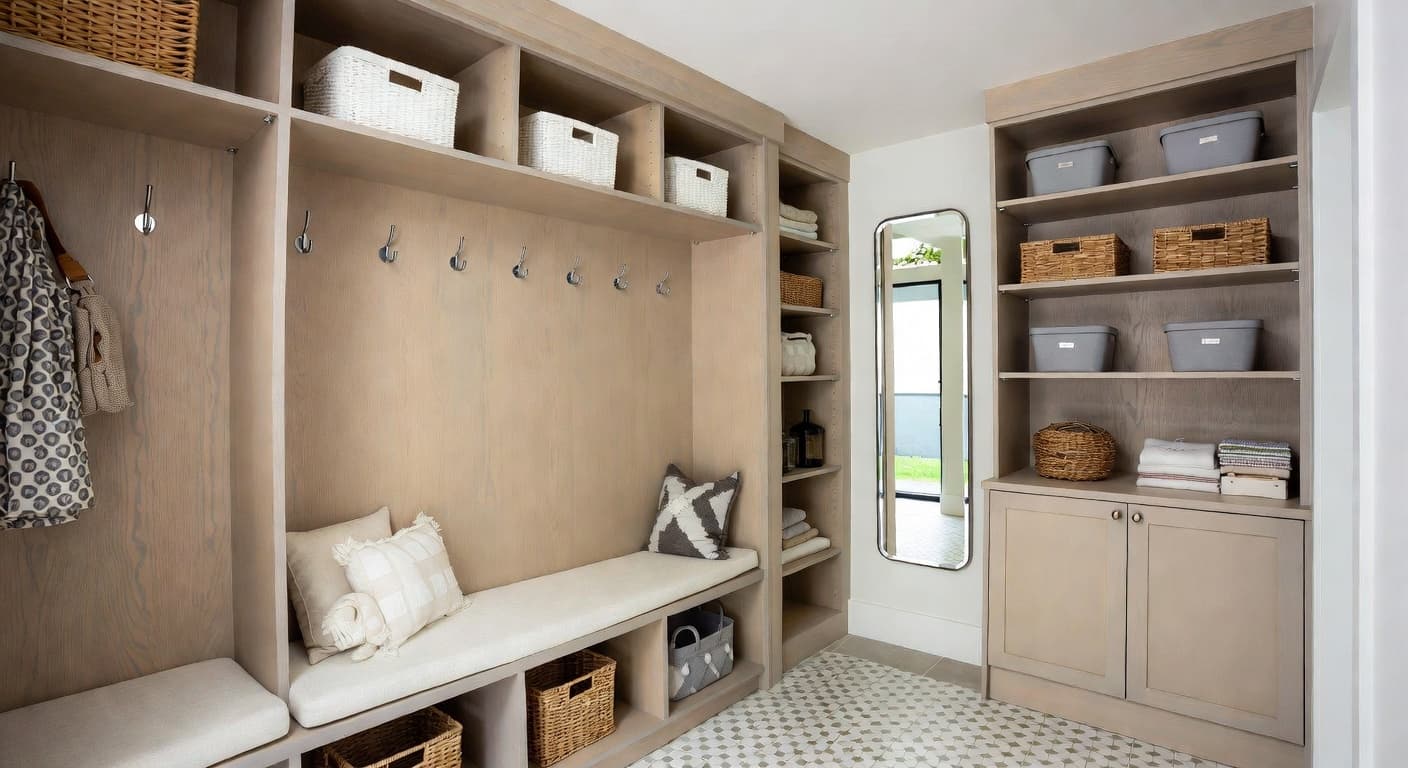 Minimalist Mudroom design preview