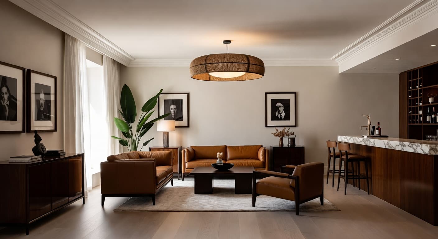 Minimalist Smoking Room / Cigar Lounge design preview