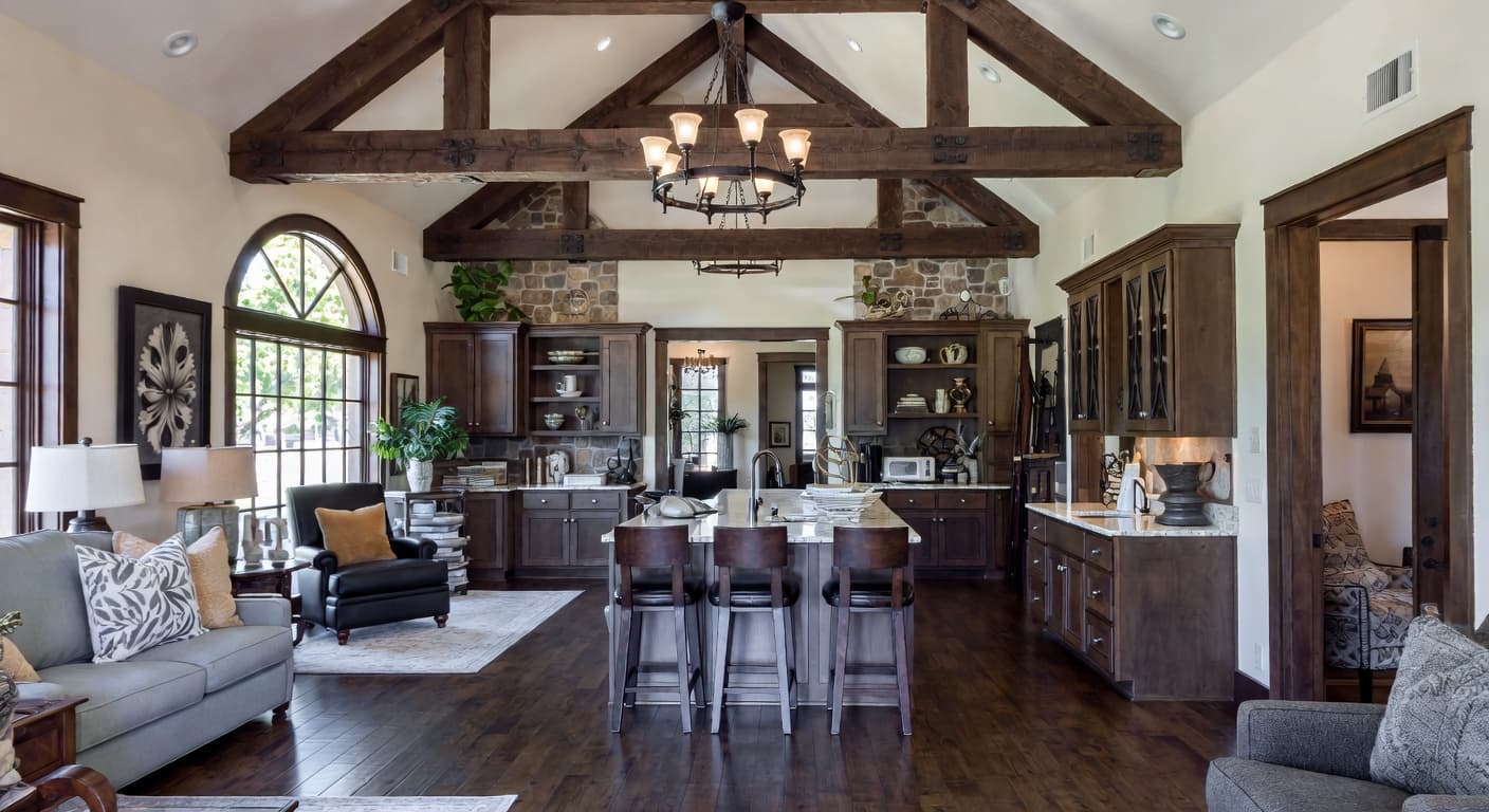 Mission Style garage interior interior design - featuring mission style style furniture, decor, colors, and layout ideas for your garage interior