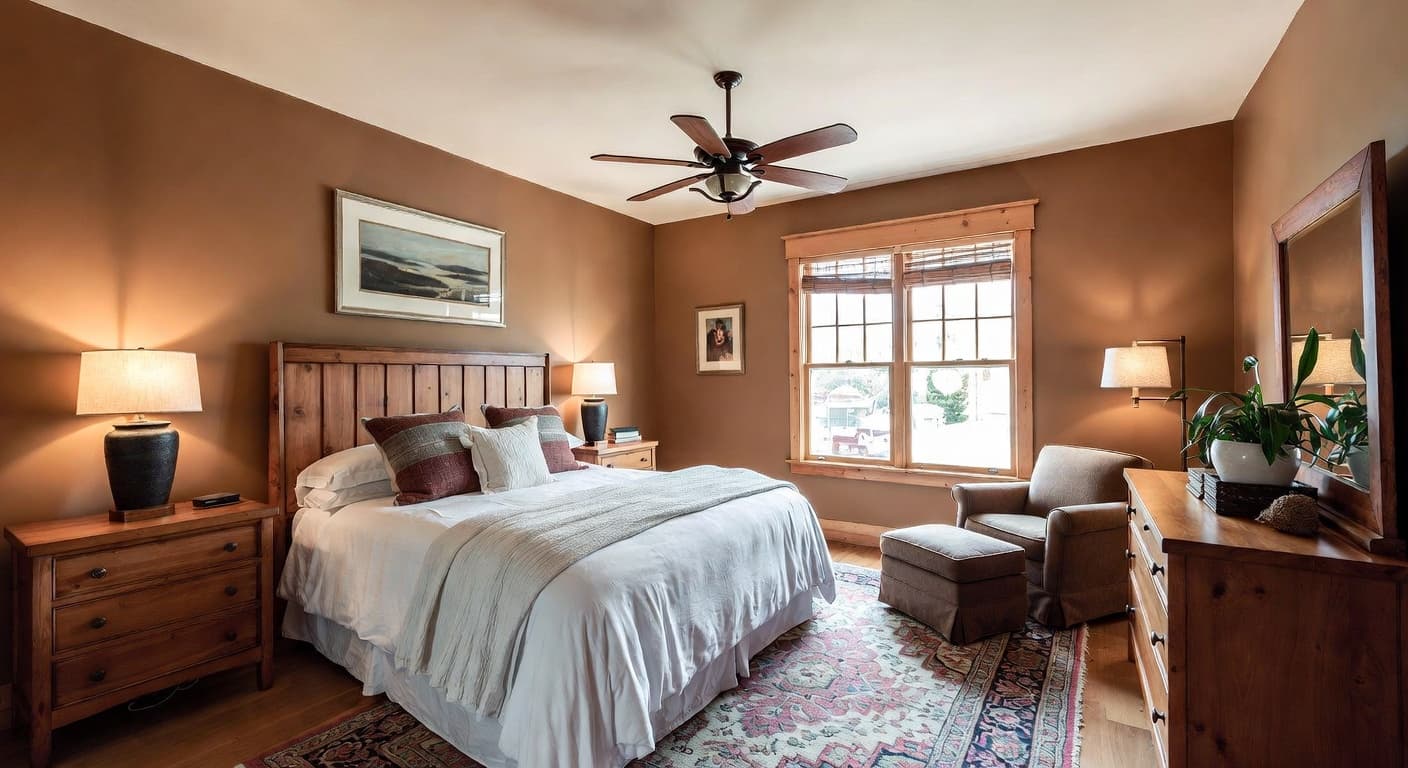 Mission Style guest room interior design - featuring mission style style furniture, decor, colors, and layout ideas for your guest room