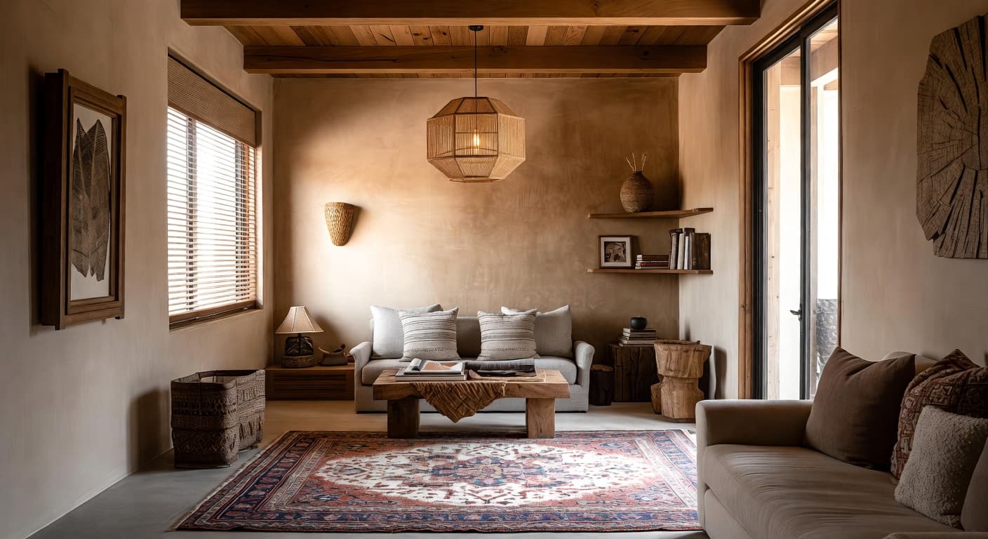 Mission Style meditation space interior design - featuring mission style style furniture, decor, colors, and layout ideas for your meditation space