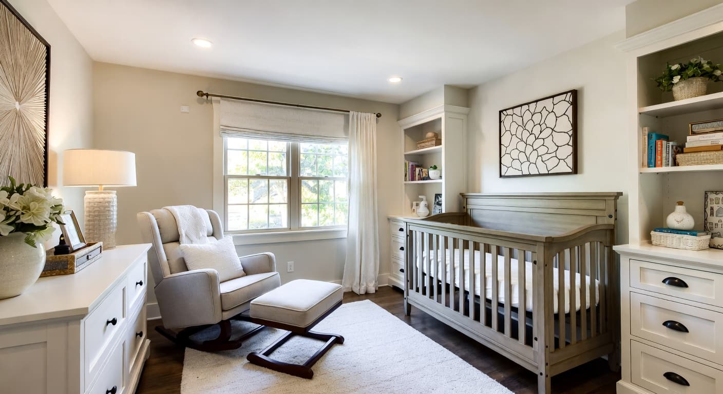 Mission Style nursery interior design - featuring mission style style furniture, decor, colors, and layout ideas for your nursery