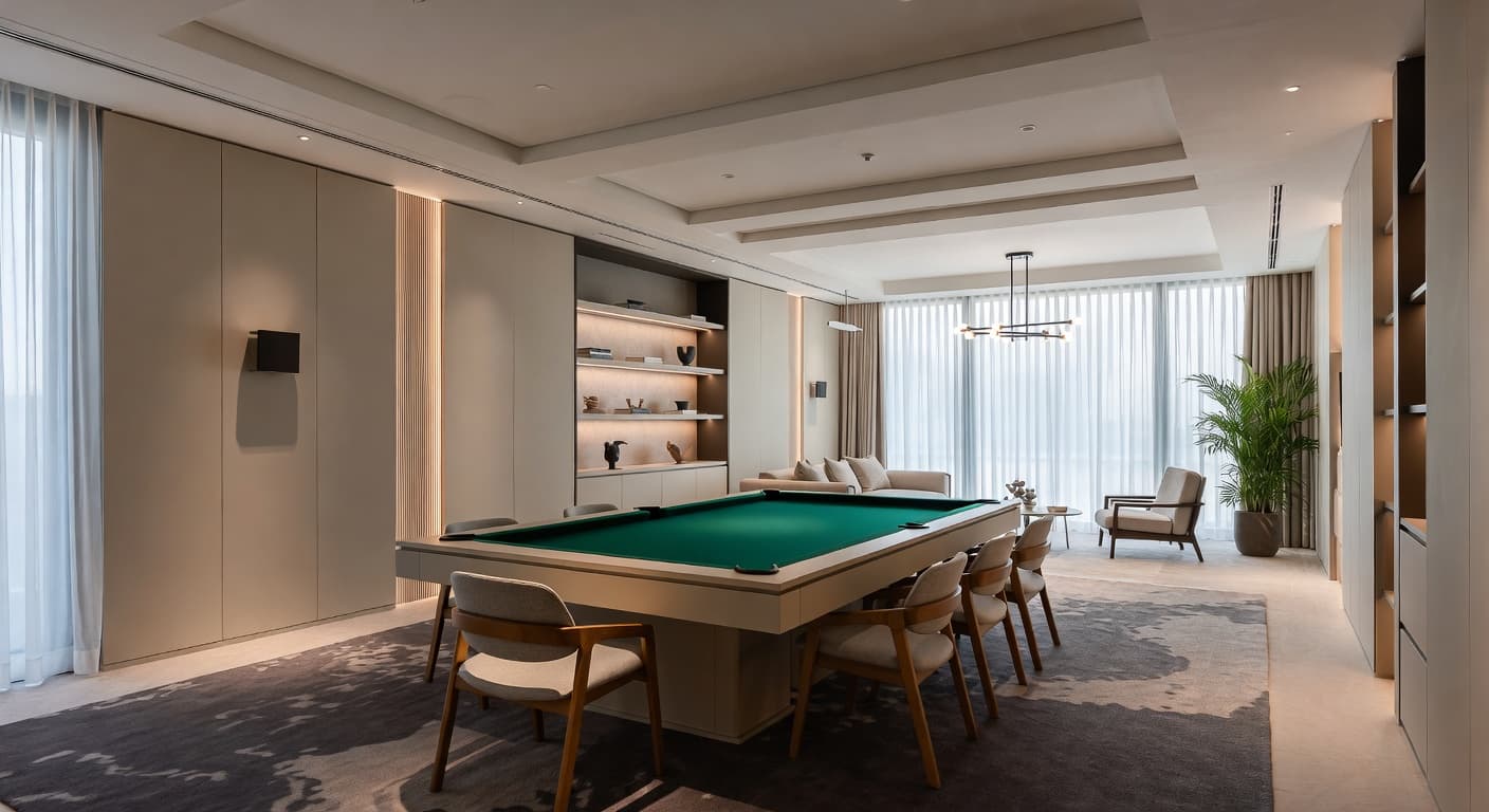 Modern Billiards Room design preview